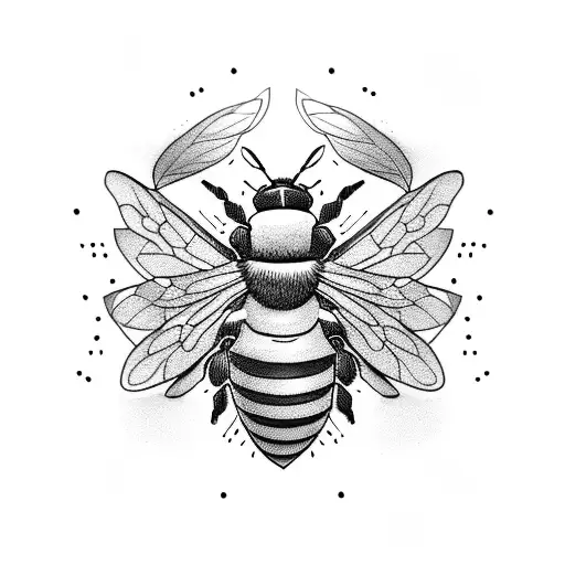 Bee Lemon Yellow tattoo design idea