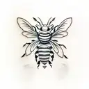 Lemon Bee Yellow tattoo design idea