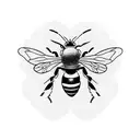 Bee Lemon Yellow tattoo design idea