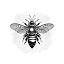 Lemon Bee Yellow tattoo design idea