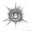 evil eye tattoo design idea