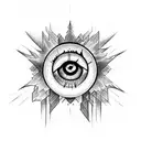 evil eye tattoo design idea