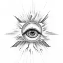 evil eye tattoo design idea