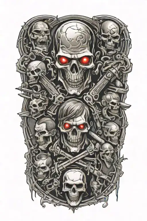 resident evil 4 tattoo design idea