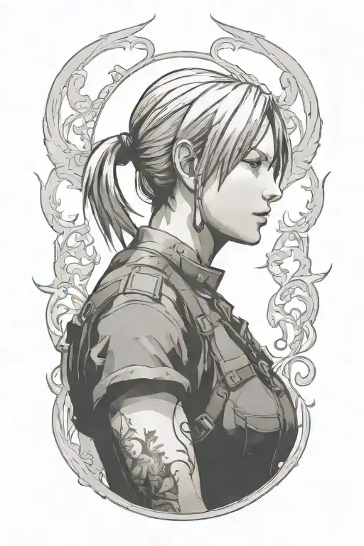 resident evil 4 tattoo design idea