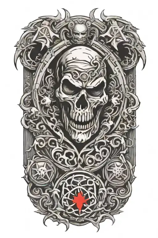 resident evil 4 tattoo design idea