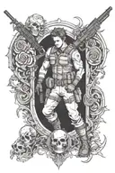 resident evil tattoo design idea