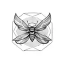 death moth tattoo design idea