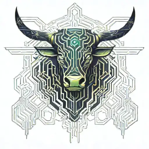 taurus bull tattoo design idea