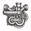 millwright tattoo design idea