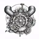 millwright tattoo design idea