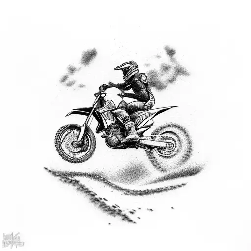 dirt bike  tattoo design idea