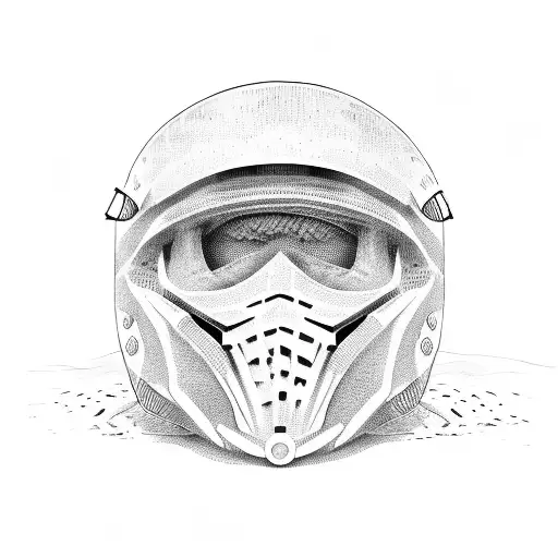 dirt helmet  tattoo design idea