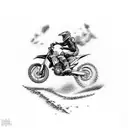 dirt bike  tattoo design idea