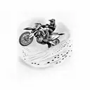 dirt bike  tattoo design idea