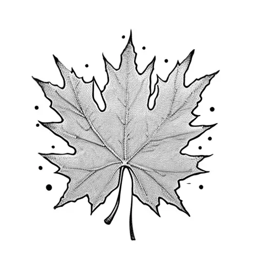 Maple Leaf tattoo design idea