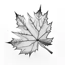 Maple Leaf tattoo design idea