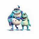 Mike and Sully Monster's Inc tattoo design idea