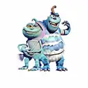 Mike and Sully Monster's Inc tattoo design idea