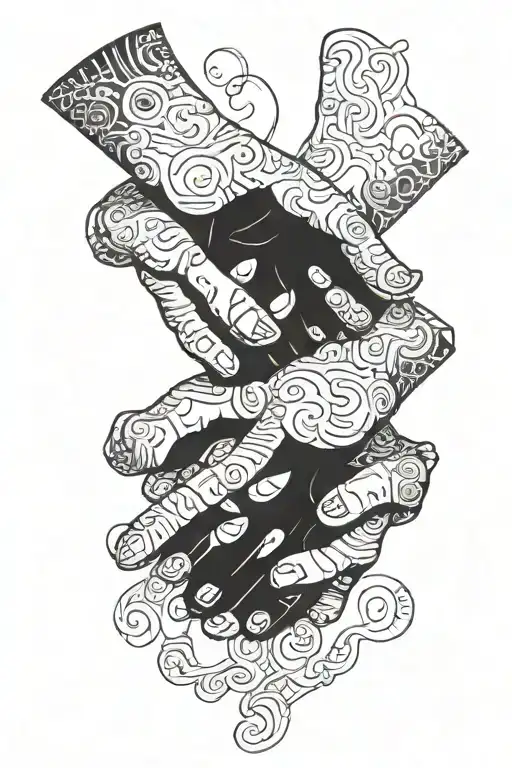 Pinky promise, text, hands, coupke tattoo design idea