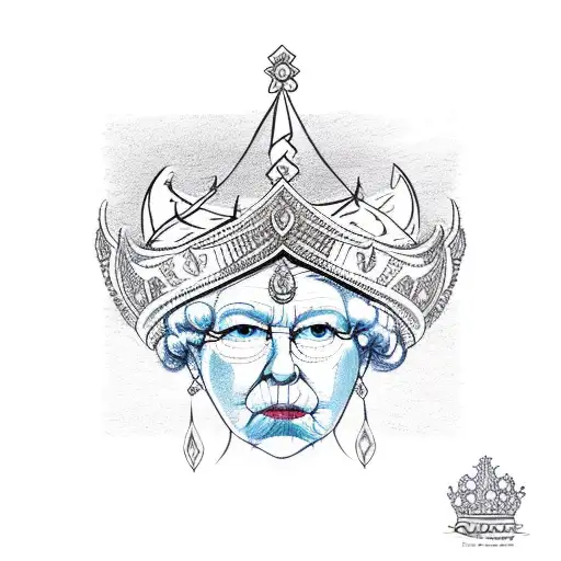 Queen's Crown tattoo design idea