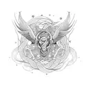 zodiac cancer symbol tangled with Scorpio zodiac symbol  tattoo design idea