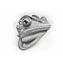 chameleon tattoo design idea