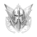 Templar Knight with sword tattoo design idea