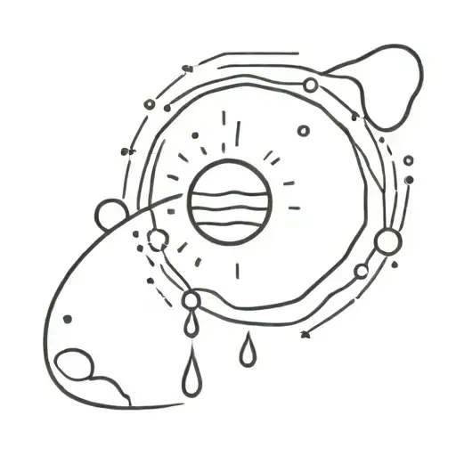 The rain falls the sun remains tattoo design idea