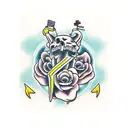 die to live tattoo design idea