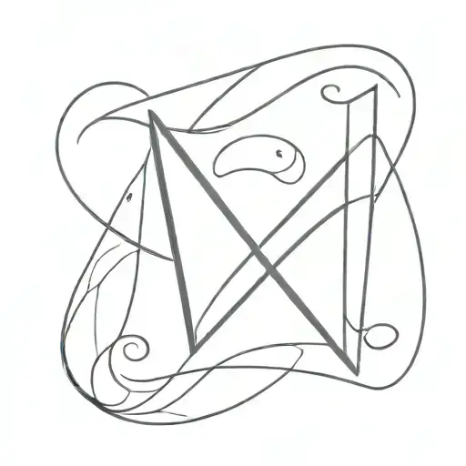 letter M and number 16 tattoo design idea