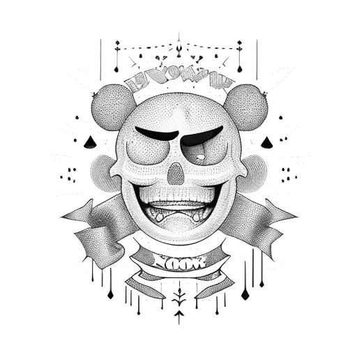 cry now smile later tattoo design idea