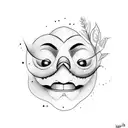 cry now smile later tattoo design idea