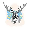 Moose tattoo design idea