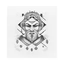 a scribe with the words "deep in the silence our fate entwine, create and consciously free the mind." tattoo design idea