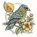 sunrise tattoo design idea