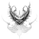 demon wing tattoo design idea