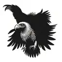 vulture tattoo design idea