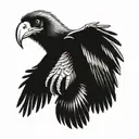 vulture tattoo design idea