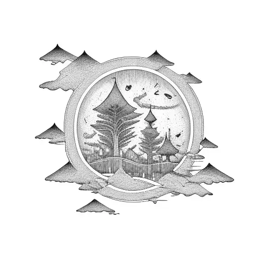 Willow tree tattoo design idea