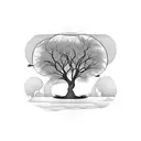 Willow tree tattoo design idea