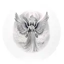 archangel uriel sleeve tattoo design idea