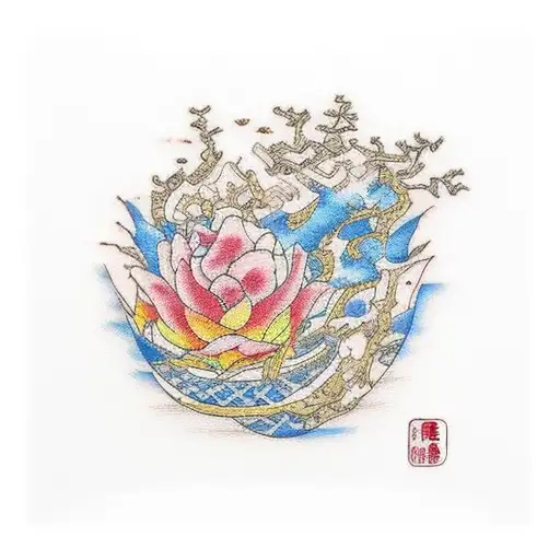 kintsugi tattoo design idea