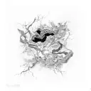 kintsugi tattoo design idea