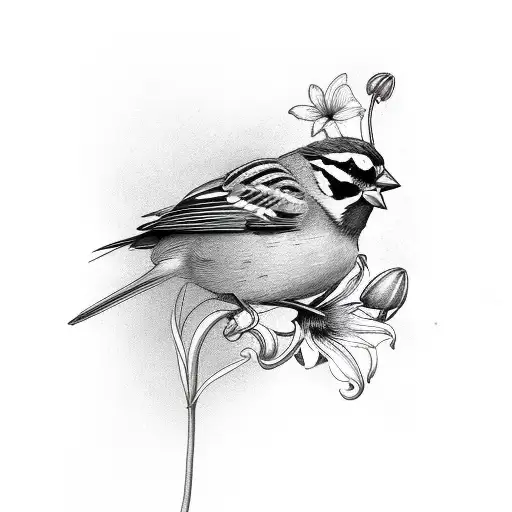 35 Unique Sparrow Tattoo Design Ideas Black  White Colorful  Saved  Tattoo