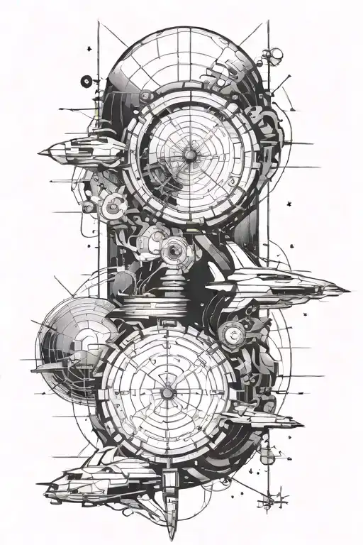 Watch and reference to Interstellar movie and word s.t.a.y. tattoo design idea