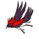 Fox fireweed raven Yukon tattoo design idea