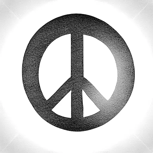 skeleton peace sign tattoo design idea