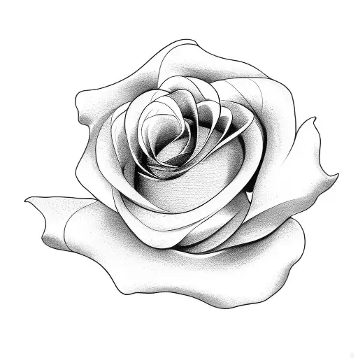 3 Roses with lines tattoo design idea