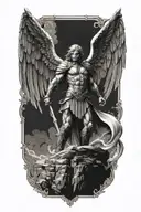 archangel Michael tattoo design idea